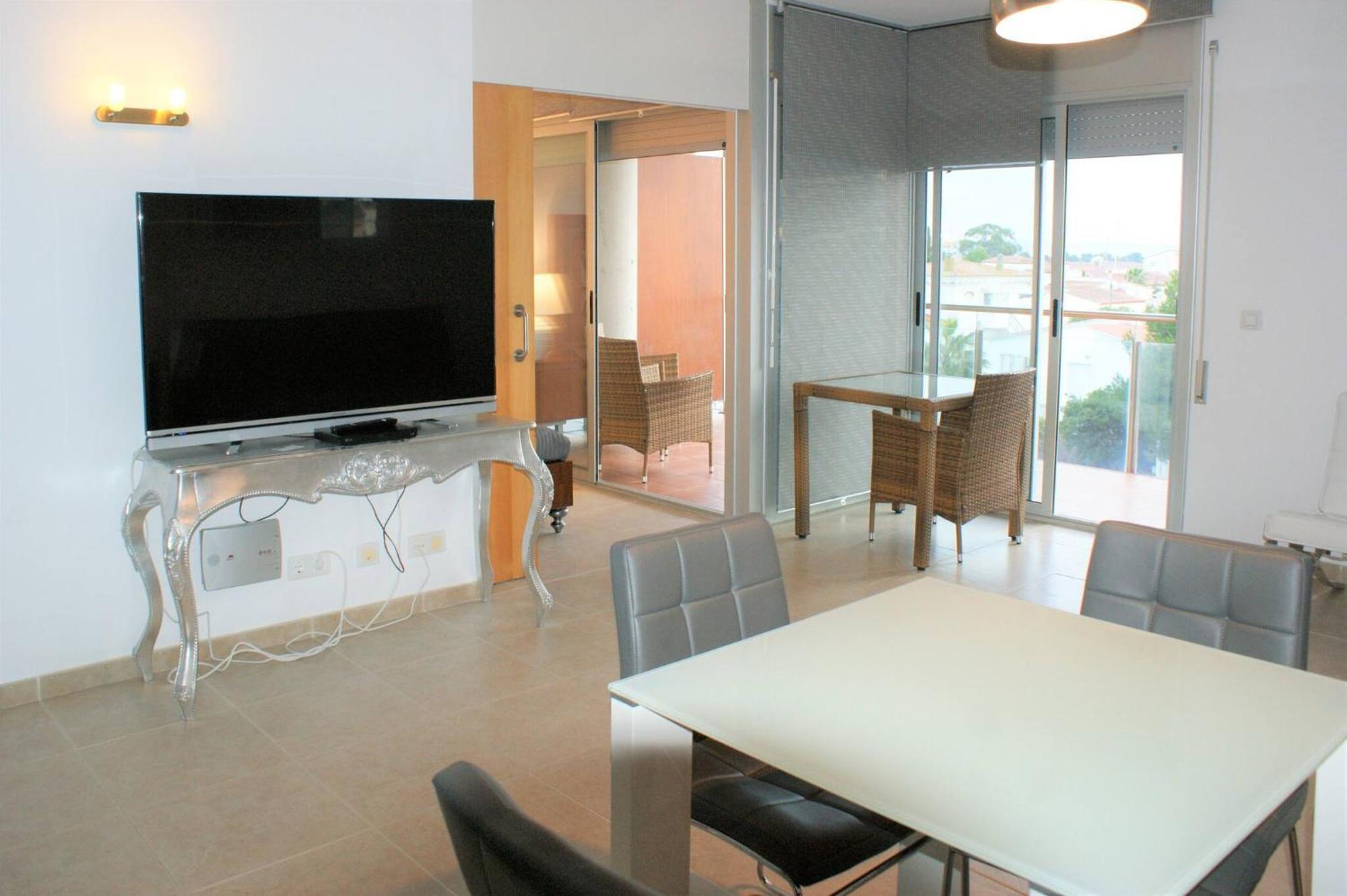 Apartamento En Roses Con Vistas Al Canal Y Piscina 외부 사진